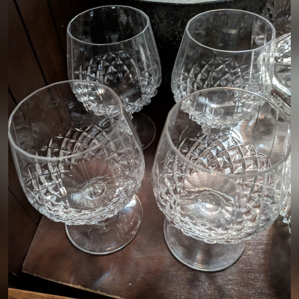 Vintage Crystal Cut Drinkware. Beautiful Condition. - Picture 2 of 2